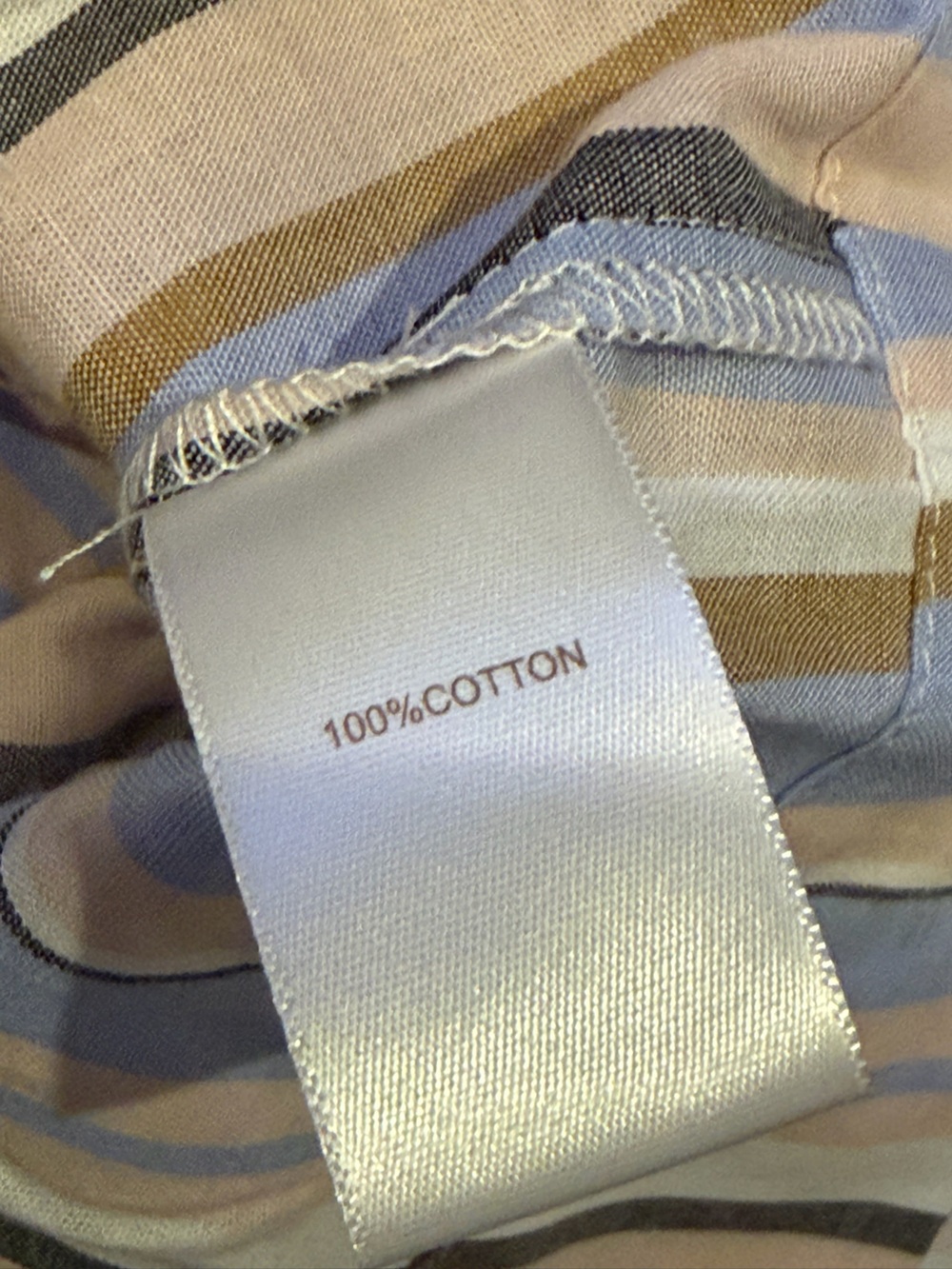 Caroline Constas Striped Cotton Tank Top & Shorts Set Blue Cream S NWT - Picture 8 of 9